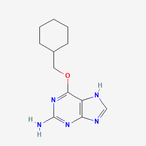 B1683949 6-(cyclohexylmethoxy)-9H-purin-2-amine CAS No. 161058-83-9
