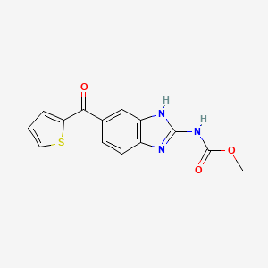 molecular formula C14H11N3O3S B1683961 甲磺酸诺考达唑 CAS No. 31430-18-9
