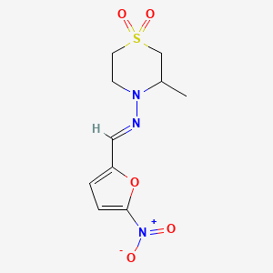 molecular formula C10H13N3O5S B1683997 硝呋替莫 CAS No. 23256-30-6