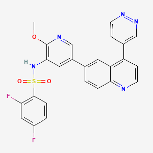 molecular formula C25H17F2N5O3S B1684000 奥美帕利布 CAS No. 1086062-66-9
