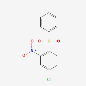 molecular formula C12H8ClNO4S B1684019 4-Chloro-2-nitro-1-(phenylsulfonyl)benzene CAS No. 86030-08-2