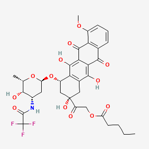 molecular formula C34H36F3NO13 B1684116 华比霉素 CAS No. 56124-62-0