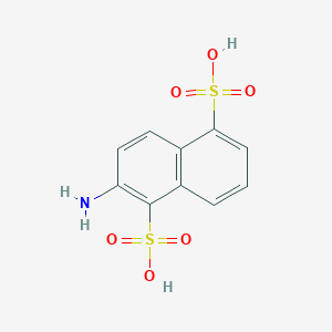 molecular formula C10H9NO6S2 B168413 2-氨基-1,5-萘二磺酸 CAS No. 171570-11-9