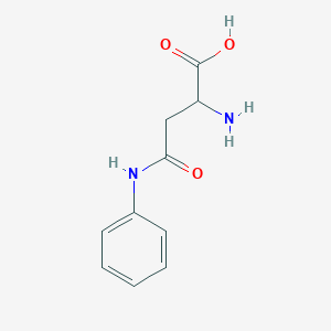 molecular formula C10H12N2O3 B168417 2-氨基-4-苯胺基-4-氧代丁酸 CAS No. 1220953-95-6