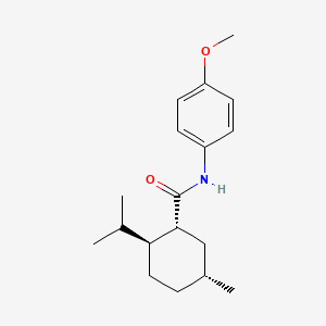 molecular formula C18H27NO2 B1684170 (1R,2S,5R)-N-(4-甲氧基苯基)-5-甲基-2-(丙烷-2-基)环己烷-1-甲酰胺 CAS No. 68489-09-8