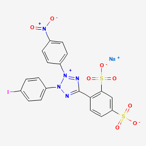 molecular formula C19H11IN5NaO8S2 B1684172 Sodium 4-[2-(4-iodophenyl)-3-(4-nitrophenyl)tetrazol-2-ium-5-yl]benzene-1,3-disulfonate CAS No. 150849-52-8