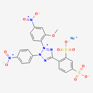 molecular formula C20H13N6NaO11S2 B1684174 4-(3-(2-甲氧基-4-硝基苯基)-2-(4-硝基苯基)-2H-四唑-3-鎓-5-基)苯-1,3-二磺酸钠 CAS No. 193149-74-5