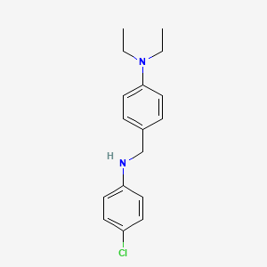 molecular formula C17H21ClN2 B1684180 4-[(4-chloroanilino)methyl]-N,N-diethylaniline CAS No. 723754-14-1