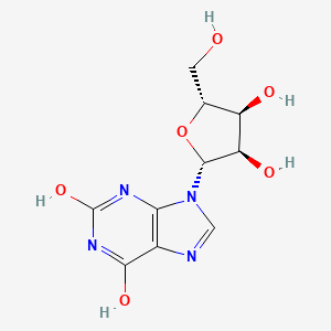 molecular formula C10H12N4O6 B1684192 黄嘌呤 CAS No. 146-80-5