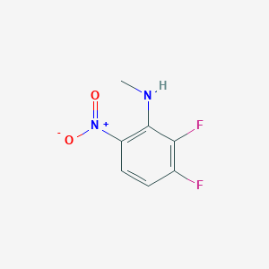 molecular formula C7H6F2N2O2 B168428 2,3-二氟-N-甲基-6-硝基苯胺 CAS No. 170432-54-9