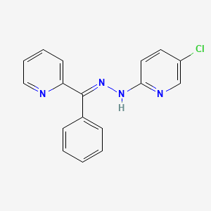 B1684303 (E)-5-chloro-2-(2-(phenyl(pyridin-2-yl)methylene)hydrazinyl)pyridine CAS No. 199596-05-9