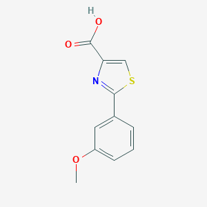 molecular formula C11H9NO3S B168434 2-(3-甲氧基苯基)-1,3-噻唑-4-羧酸 CAS No. 115299-07-5