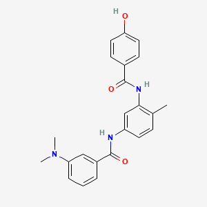 3-(dimethylamino)-N-(3-(4-hydroxybenzamido)-4-methylphenyl)benzamide