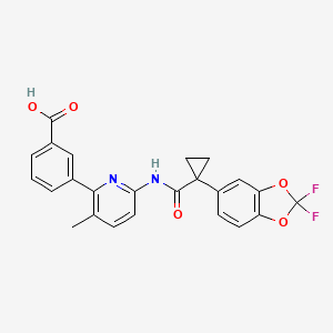 molecular formula C24H18F2N2O5 B1684366 Lumacaftor CAS No. 936727-05-8