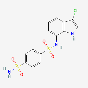molecular formula C14H12ClN3O4S2 B1684377 Indisulam CAS No. 165668-41-7
