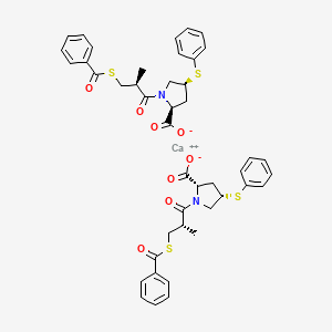 molecular formula C44H44CaN2O8S4 B1684418 左芬普利钙 CAS No. 81938-43-4