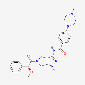 molecular formula C26H30N6O3 B1684427 达诺昔替 CAS No. 827318-97-8