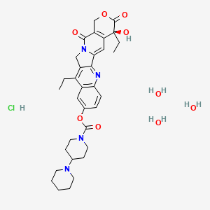 B1684461 IRINOTECAN HYDROCHLORIDE Trihydrate CAS No. 136572-09-3