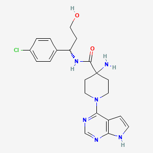 molecular formula C21H25ClN6O2 B1684468 カピバセルチブ CAS No. 1143532-39-1