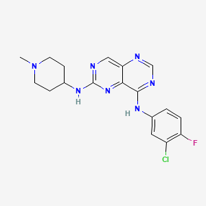 molecular formula C18H19ClFN7 B1684474 Falnidamol CAS No. 196612-93-8