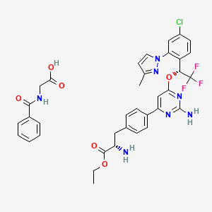 molecular formula C36H35ClF3N7O6 B1684508 Telotristat etiprate CAS No. 1137608-69-5