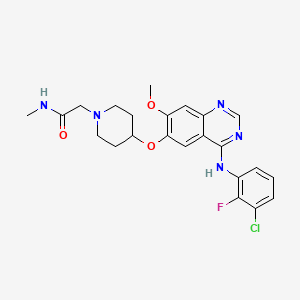 molecular formula C23H25ClFN5O3 B1684515 萨替尼 CAS No. 848942-61-0