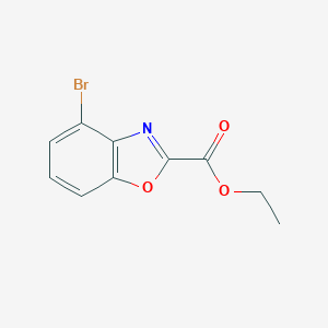 B168452 Ethyl 4-bromobenzo[d]oxazole-2-carboxylate CAS No. 117077-82-4
