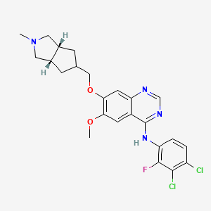 molecular formula C24H25Cl2FN4O2 B1684520 特西伐替尼 CAS No. 781613-23-8