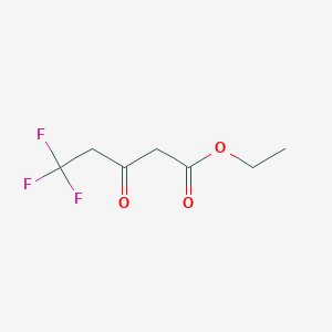 molecular formula C7H9F3O3 B168460 乙基5,5,5-三氟-3-氧代戊酸酯 CAS No. 127146-29-6