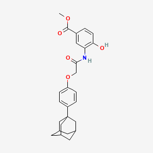 Methyl 3-[[2-[4-(1-adamantyl)phenoxy]acetyl]amino]-4-hydroxybenzoate