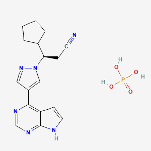 molecular formula C17H21N6O4P B1684628 Ruxolitinib phosphate CAS No. 1092939-17-7