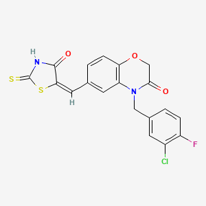 molecular formula C19H12ClFN2O3S2 B1684646 PIK-124 CAS No. 711025-68-2