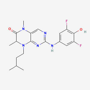 molecular formula C19H23F2N5O2 B1684656 BI-D1870 CAS No. 501437-28-1