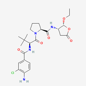 molecular formula C24H33ClN4O6 B1684658 Belnacasan CAS No. 273404-37-8