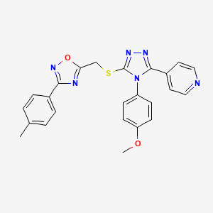 molecular formula C24H20N6O2S B1684662 JW74 CAS No. 863405-60-1