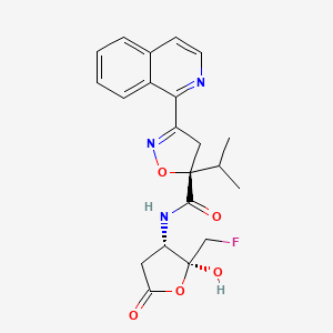 molecular formula C21H22FN3O5 B1684664 Nivocasan CAS No. 908253-63-4