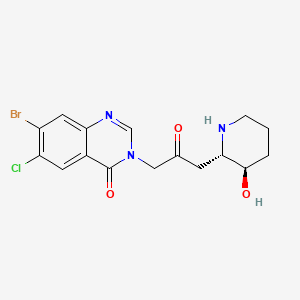 molecular formula C16H17BrClN3O3 B1684669 Halofuginone CAS No. 55837-20-2