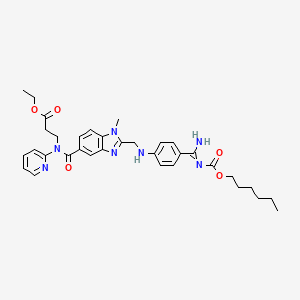 molecular formula C34H41N7O5 B1684683 Dabigatran etexilate CAS No. 211915-06-9