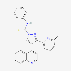 molecular formula C25H19N5S B1684685 A 83-01 CAS No. 909910-43-6