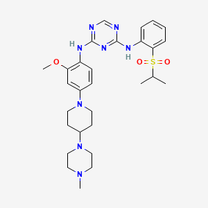 molecular formula C29H40N8O3S B1684686 ASP3026 CAS No. 1097917-15-1