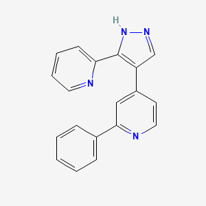 molecular formula C19H14N4 B1684689 GW-6604 CAS No. 452342-37-9