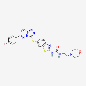 molecular formula C25H23FN8O2S2 B1684697 SAR125844 CAS No. 1116743-46-4