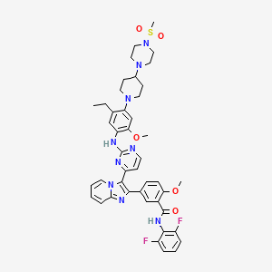 molecular formula C44H47F2N9O5S B1684703 GSK1904529A CAS No. 1089283-49-7