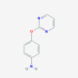 molecular formula C10H9N3O B168472 4-(2-嘧啶氧基)苯胺 CAS No. 105130-26-5