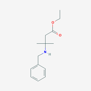 molecular formula C14H21NO2 B168490 3-(苄氨基)-3-甲基丁酸乙酯 CAS No. 17945-54-9