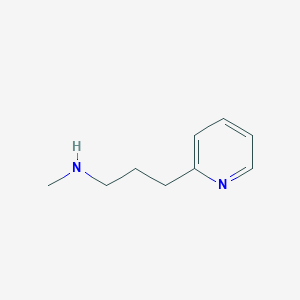 molecular formula C9H14N2 B168504 N-甲基-3-(吡啶-2-基)丙-1-胺 CAS No. 15583-17-2