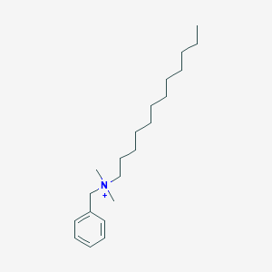 molecular formula C21H38N+ B168525 苯十二烷基溴化铵 CAS No. 1340-95-0