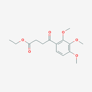 molecular formula C15H20O6 B016853 4-(2,3,4-三甲氧基苯基)-4-氧代丁酸乙酯 CAS No. 102222-55-9