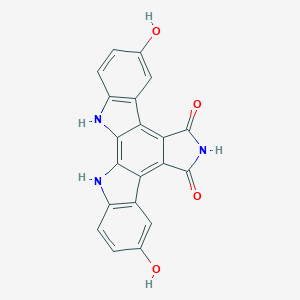 molecular formula C20H11N3O4 B168532 12,13-二氢-3,9-二羟基-5H-吲哚并[2,3-a]吡咯并[3,4-c]咔唑-5,7(6H)-二酮 CAS No. 153998-00-6