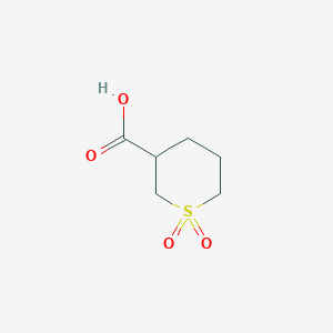 B168537 Tetrahydro-2H-thiopyran-3-carboxylic acid 1,1-dioxide CAS No. 167011-35-0